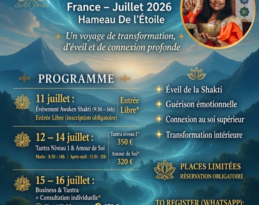 Stage de Tantra Blanc avec Nila